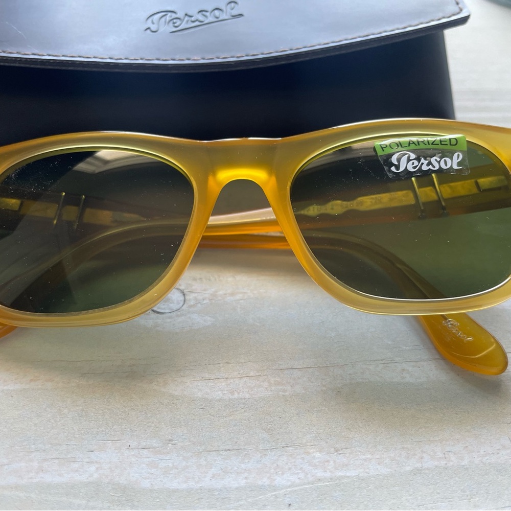 Persol Gold Vintage-Inspired Sunglasses